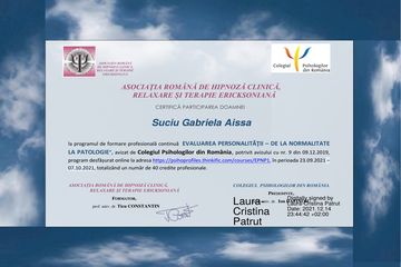 Certificat 2021